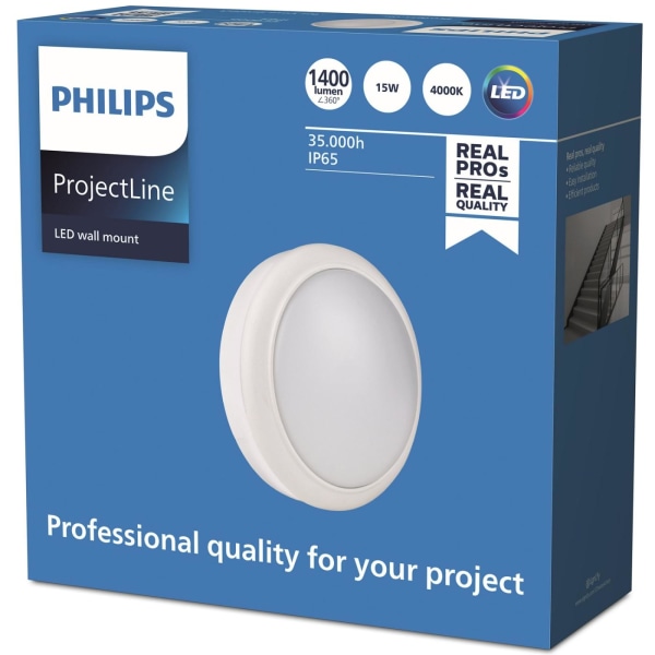 Philips ProjectLine Vägglampa 15W 1400lm IP54