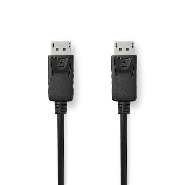 Nedis DisplayPort kaapeli | DisplayPort uros | DisplayPort uros | 8K@60Hz | Niklattu | 1.00 m | Pyöreä | PVC | Musta | Laatikko