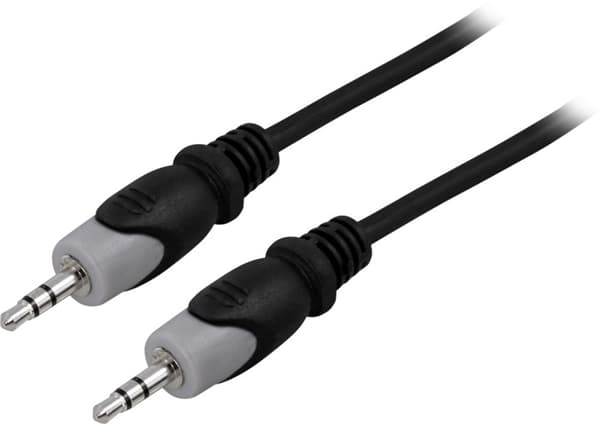 DELTACO Lydkabel, 3,5mm han - han, 3m