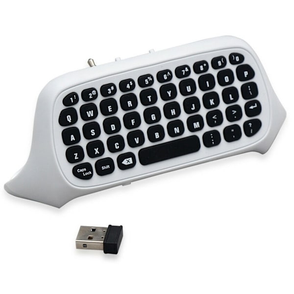 Tastatur til Xbox One S-controller, Hvid