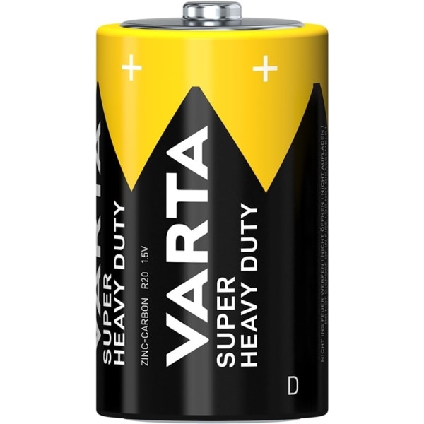 Varta R20/D (Mono) (2020) batteri, 2 st. blister Zink- kol batte