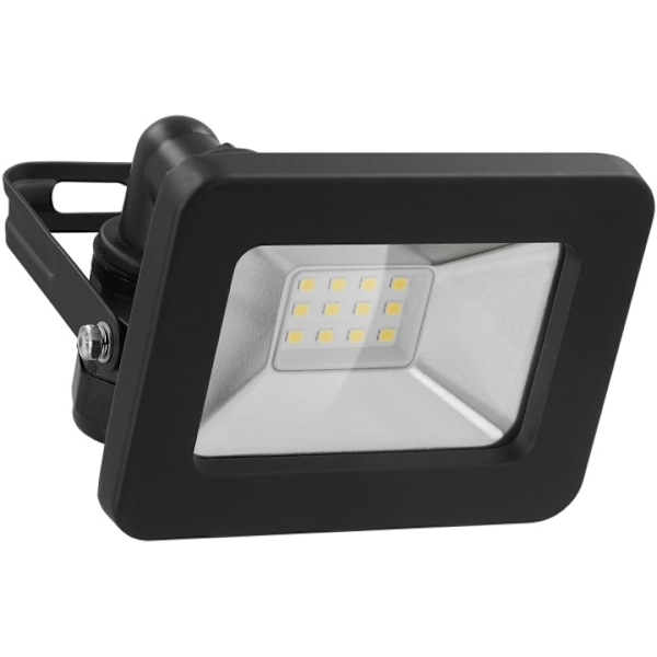 Goobay LED-strålkastare för utomhusbruk, 10 W med 850 lm, neutralt vitt ljus (4000 K) och M16 kabelgenomföring, lämplig för utomhusbruk (IP65)