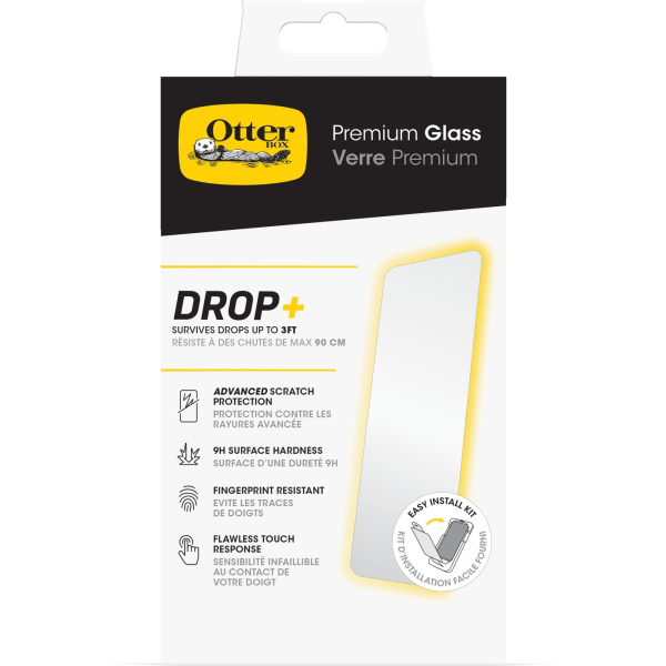 Otterbox Premium Glass Antimikrobiel skærmbeskytter, iPhone 15 Pro Transparent