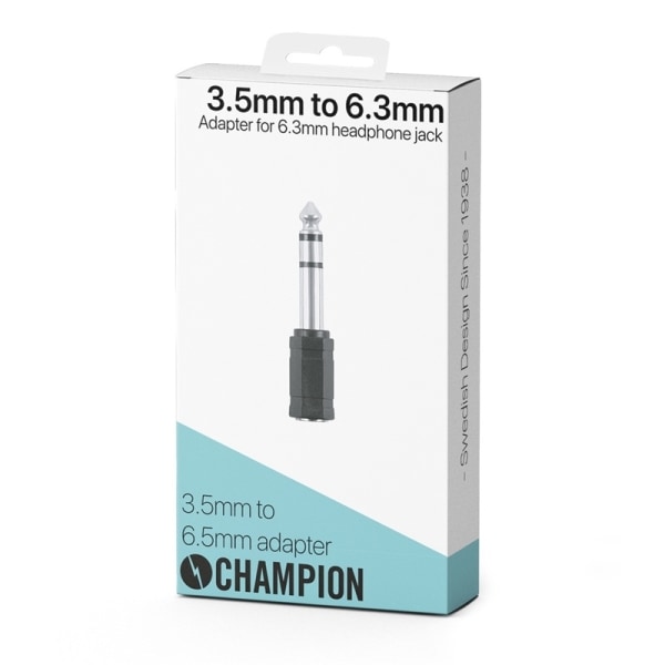 Champion Adapter 3,5mm hona till 6,3mm hane