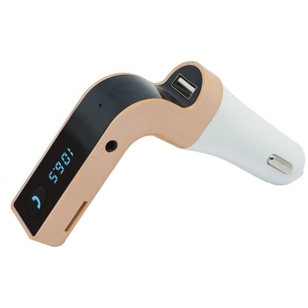 FM-sändare med Bluetooth-handsfree (Guld)