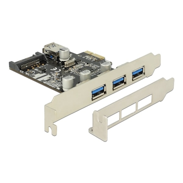 Delock PCI Express Karte > 3 x extern + 1 x intern USB 3.0 Typ-A Buchs