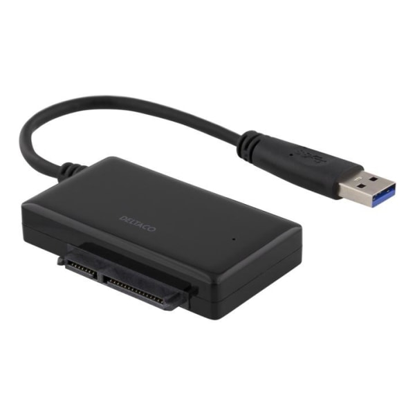 DELTACO USB 3.0 till SATA 6Gb/s adapter, för 2,5" hårddiskar, sv