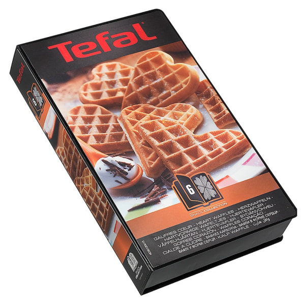 Tefal Snack Collection -paistolevyt: 6 Sydänvohvelit