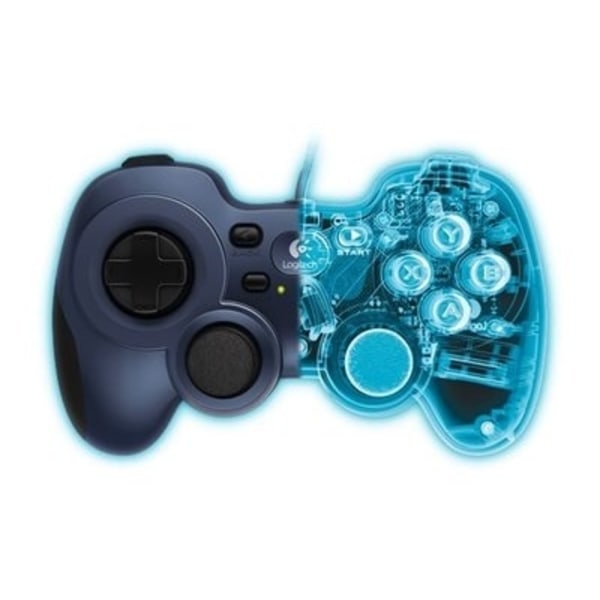 Logitech F310 Sort, Blå USB 2.0 Gamepad PC