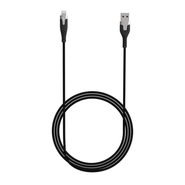 GEAR Ladekabel PRO USB-A til Lightning C89 1.5m Sort Kevlarkabel