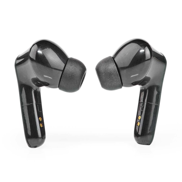 Nedis Fullt Trådlösa hörlurar | Bluetooth® | Maximal batteritid: 5 timmar | Tryck på Kontroll | Batteri hölje | Inbygd mikrofon | Stöd för röststyrnin Svart