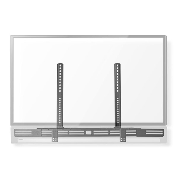 Nedis Soundbar Beslag | Kompatibel med: Universal | Fastmonteret på TV'et | 10 kg | Dybdejustering | Stål | Sort
