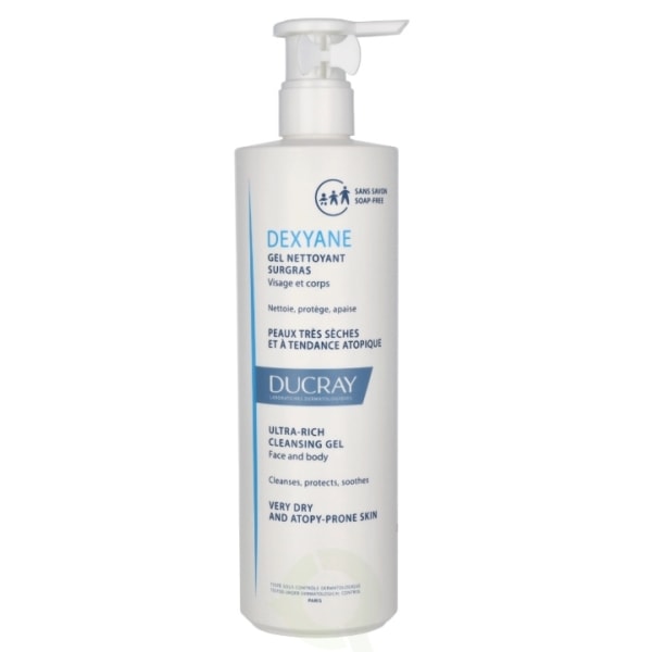 Ducray Dexyane Ultra-Rich Cleansing Gel 400 ml Face And Body - V