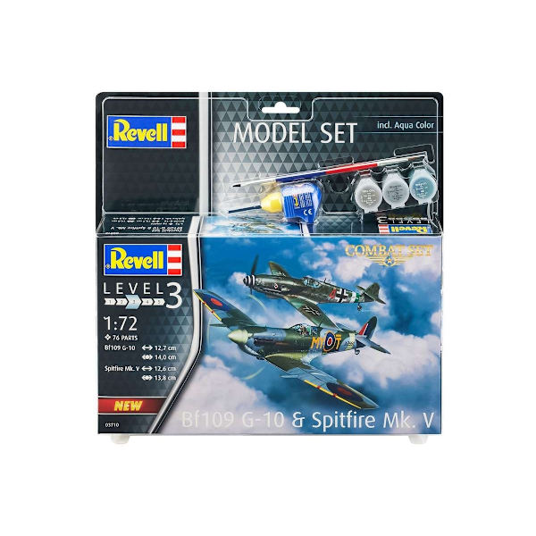 Revell 1:72 Model Set Combat Set Bf109G-10 & Spitfire Mk