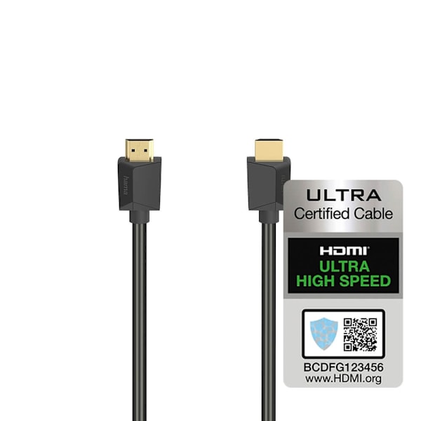 Hama Kabel HDMI High Speed 8K 48Gbit/s Svart 0.5m