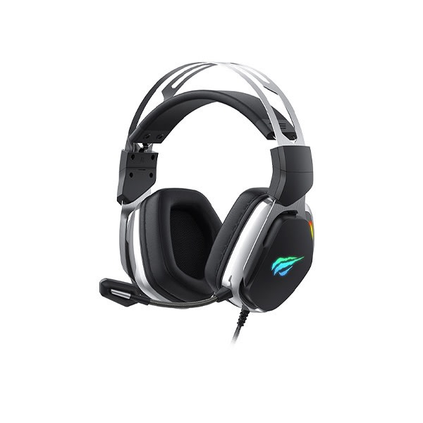 Havit Gaming H2018U Wired headset in fullsize, USB, Black/Silver