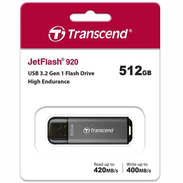 Transcend USB-minne JF920 USB3.2 Gen1 512GB (R420/W400)