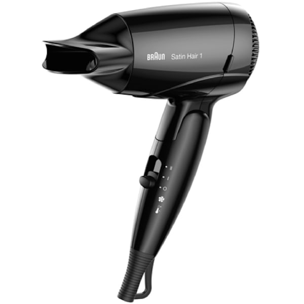 Braun Hårfön Satin Hair 1 HD130 Svart
