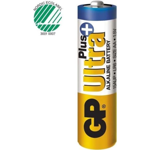 GP Ultra Plus Alkaline AA batteri, 15AUP/LR6, 4-pack