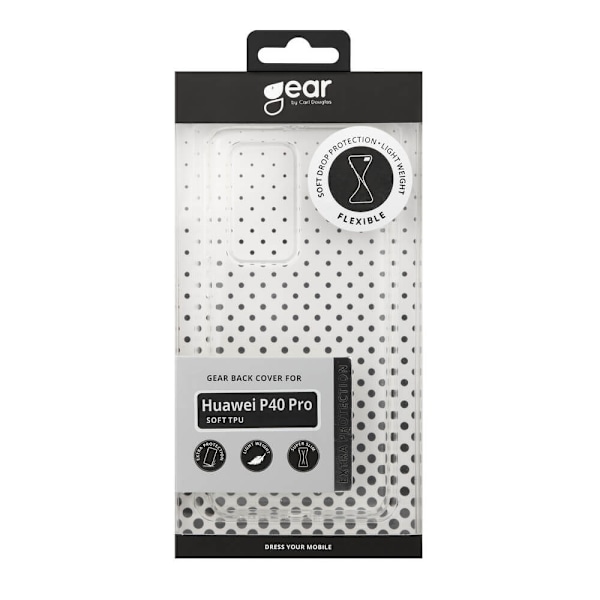 GEAR Mobilskal TPU Transparent - Huawei P40 Pro Transparent