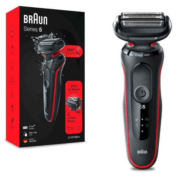 Braun Rakapparat Shaver 51-R1000s Red