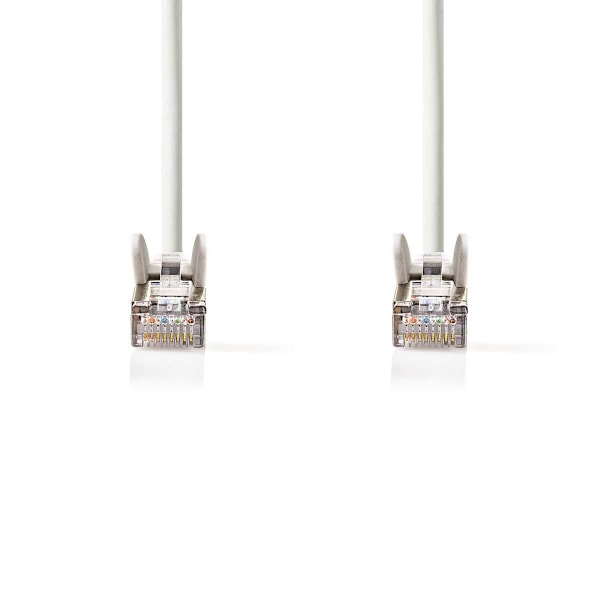Nedis CAT5e nätverkskabel | SF/UTP | RJ45 hane | RJ45 hane | 5.00 m | Rund | PVC | Vit | Blister