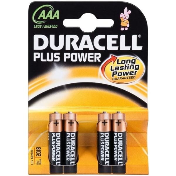Duracell LR03/AAA (Micro) (MN2400) batteri, 4 st. blister alkali