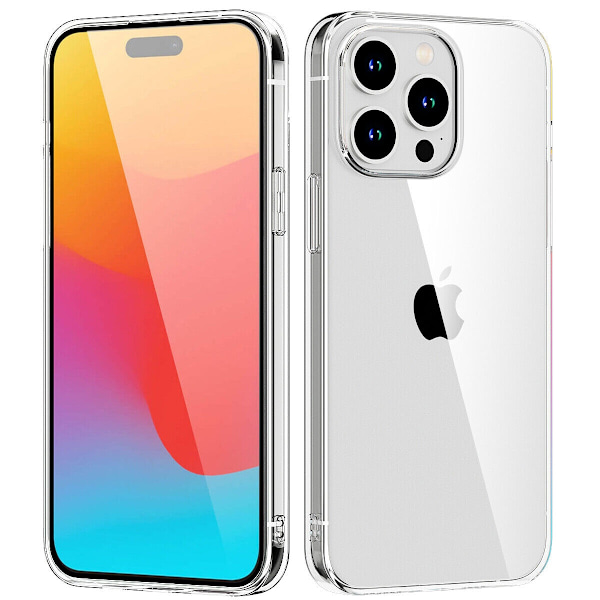 Mobilskal i TPU till iPhone 15 Pro Max, Transparent Transparent