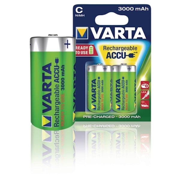 Varta Batteri NiMH C/LR14 1.2 V 3000 mAh R2U 2-pack