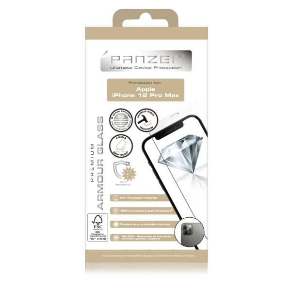 panzer iPhone 12 Pro Max Armour Glass Transparent