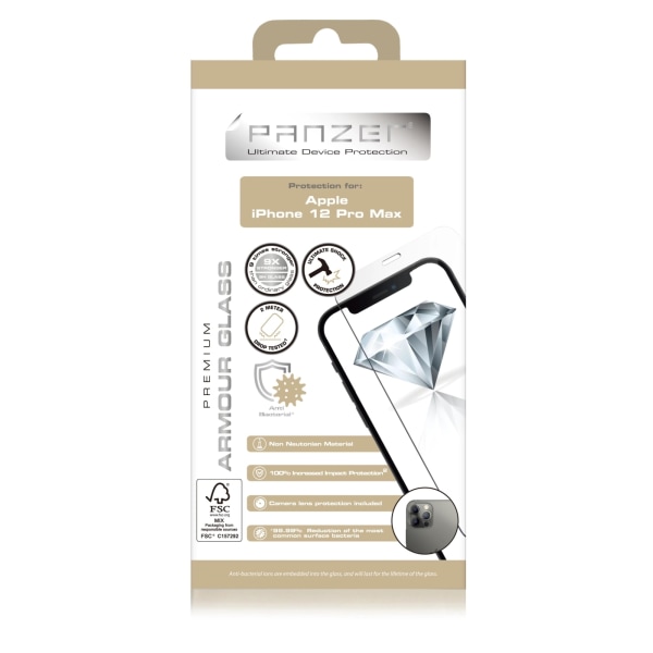 Panzer iPhone 12 Pro Max Panserglas Transparent