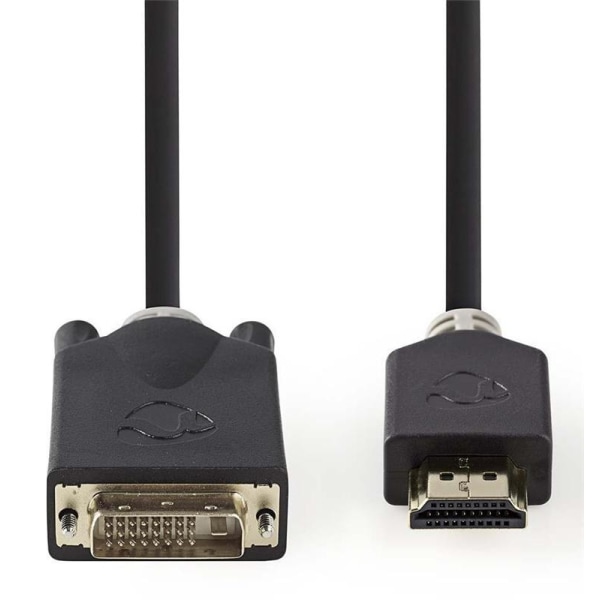 HDMI - DVI-kabel | HDMIT-kontaktdon - DVI-D 24+1-stift, hane | 2