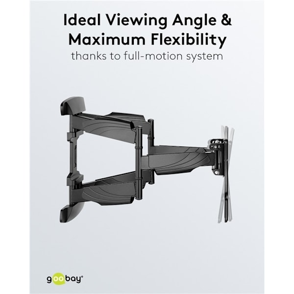 Goobay TV-väggfäste OLED FULLMOTION (L) speciellt för OLED-TV-apparater från 37 till 70 tum (94-178 cm), helt rörliga (vridbart och lutat) upp till 30