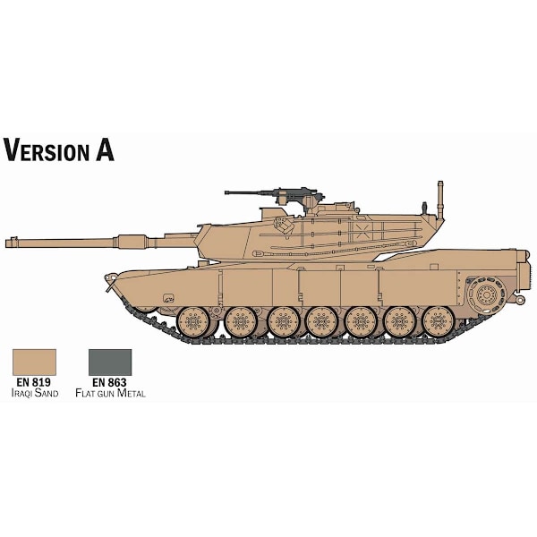 ITALERI 1:72 Complete modeling set M-1 Abrams