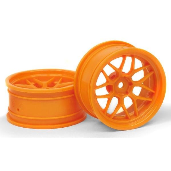 HPI TECH 7 WHEEL ORANGE (6MM/2PCS)