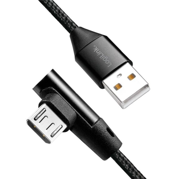 LogiLink Vinklad MicroUSB-kabel USB 2.0