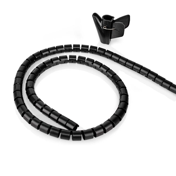 Nedis Kabel Management | Spiral ærme | 1 stk. | Maksimal tykkelse på kabel: 16 mm | PE | Sort