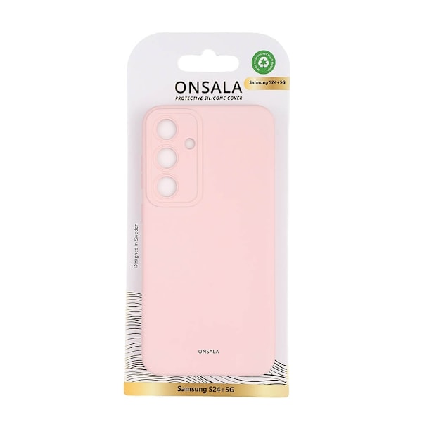 Onsala Backcover Sil Touch Samsung S24+ 5G Chalk Pink Rosa