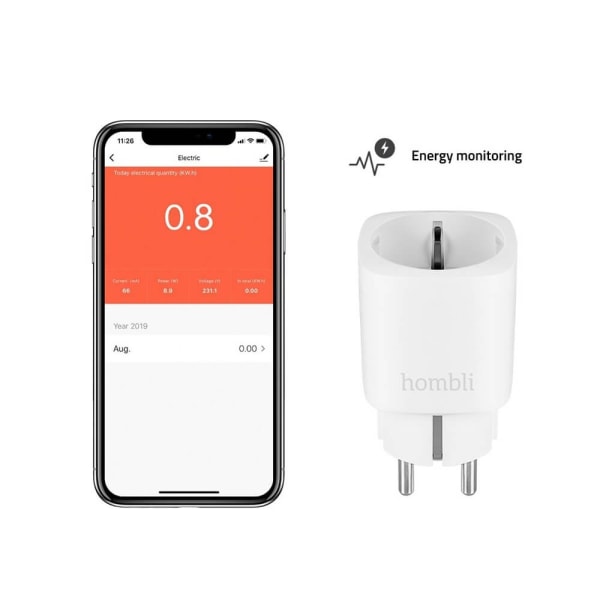 Hombli EU Smart Plug Promo Pack 2+1 Vit