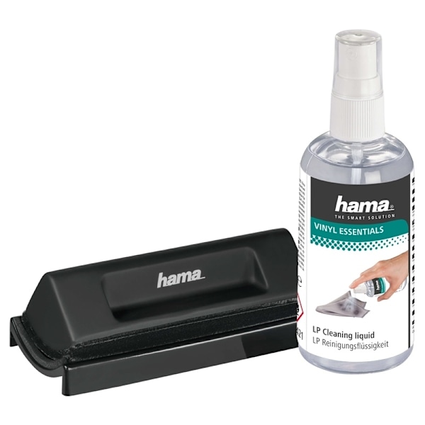 Hama LP-levyjen puhdistussarja Harja ja puhdistusneste 100 ml