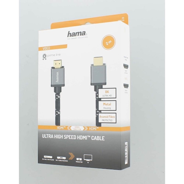 Hama Kabel HDMI Ultra High Speed 8K 48Gbit/s Metal 2.0m