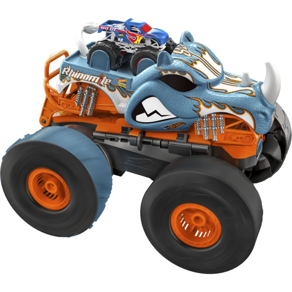 Hot Wheels RC Monstertrucks Transforming Rhinomite - fjärrkontroll monstertruck och jumper lekset