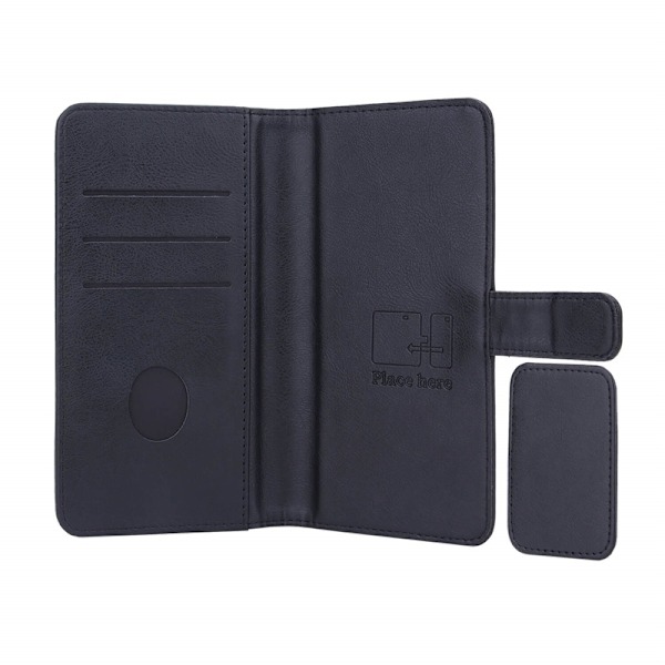 Radicover Strålningsskydd Mobilfodral PU Universal Large 5,5-6,7" 2in1 Magnetcover Black Svart