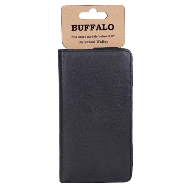 Buffalo Wallet Læder Universal op til 5,5" Sort Svart