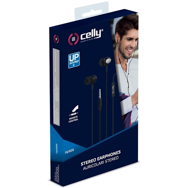 Celly Hörlurar In-Ear Kabel 3,5 mm UP300 Svart Svart