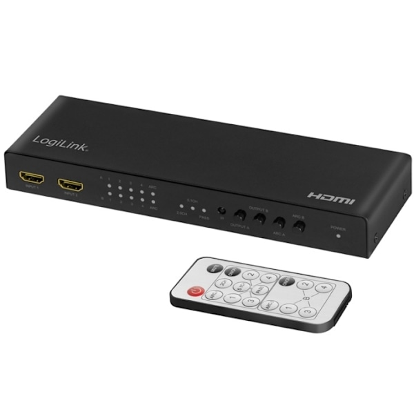 LogiLink HDMI-matriisikytkin 4K/60Hz ARC HDCP HDR CEC