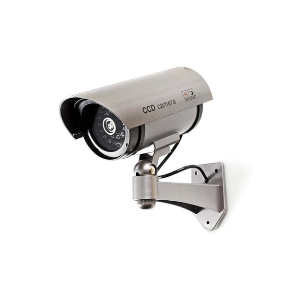 Övervakningskameraattrapp | Bulletkamera | IP44 | Grå