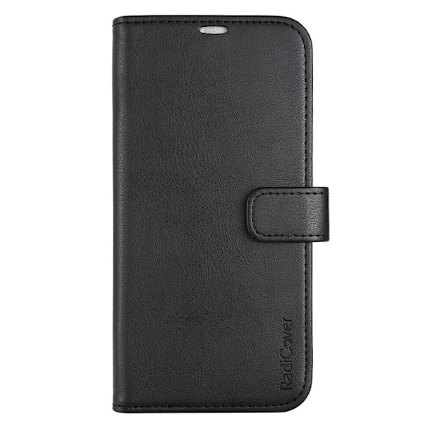 RADICOVER Flipcover 3 card Anti Radiation iPhone 14 Plus 6,7" Black PU RFID Svart