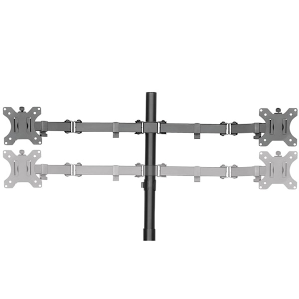 LogiLink Monitorställ/fot Quad 13-32" Rostfritt stål