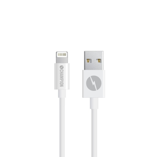 Champion USB-A Lightning-kaapeli 1m valkoinen